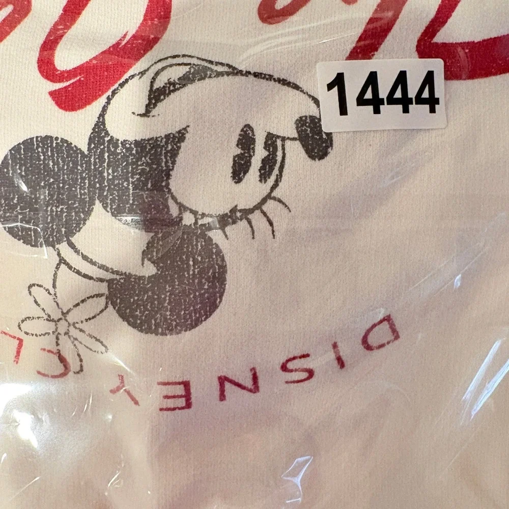 Zara Minnie Mouse Sweatshirt Dress Kids 9 Cream Excellent Disney Vintage Style‎